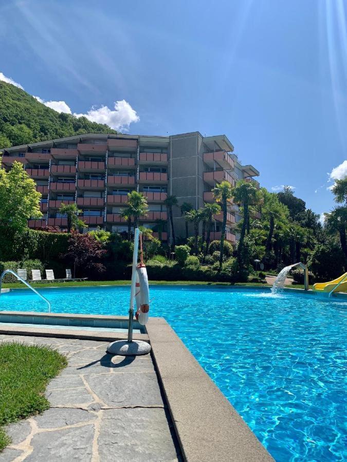 Luganersee, Pool, Strand, Parkplatz, Suite 204 Bissone Exterior foto